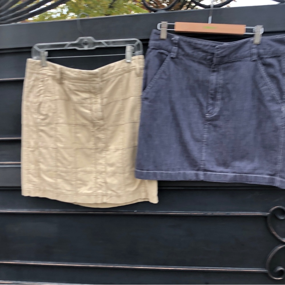 Lot Sz 6 Women's Mini Skirt Banana Republic Loft Ann Taylor Patchwork